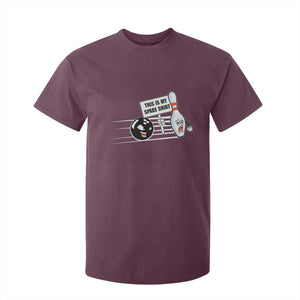 This Is My Spare Shirt T Shirt For Kid Funny Bowling Gift TS12 Maroon Print Your Wear