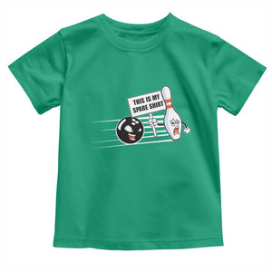 This Is My Spare Shirt Toddler T Shirt Funny Bowling Gift TS12 Irish Green Print Your Wear