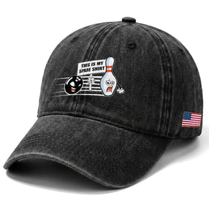 This Is My Spare Shirt Washed Cotton Baseball Cap Funny Bowling Gift TS12 Print Your Wear