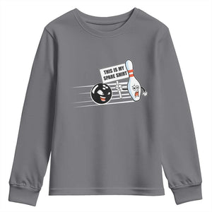 This Is My Spare Shirt Youth Sweatshirt Funny Bowling Gift TS12 Charcoal Print Your Wear