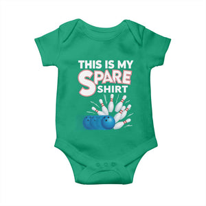 This Is My Spare Shirt Baby Onesie Bowling Pun Gift TS12 Irish Green Print Your Wear