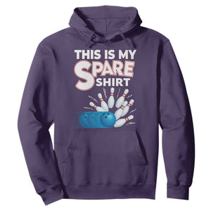 This Is My Spare Shirt Hoodie Bowling Pun Gift TS12 Purple Print Your Wear
