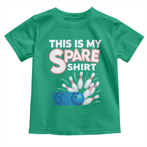 This Is My Spare Shirt Toddler T Shirt Bowling Pun Gift TS12 Irish Green Print Your Wear
