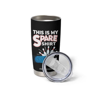 This Is My Spare Shirt Tumbler Cup Bowling Pun Gift TS12 Print Your Wear