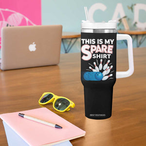 This Is My Spare Shirt Tumbler With Handle Bowling Pun Gift TS12 Print Your Wear