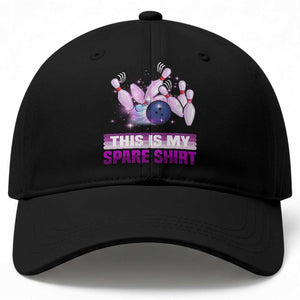 Funny Bowling Lover Baseball Cap This Is My Spare Shirt Quote TS12 Print Your Wear