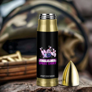 Funny Bowling Lover Bullet Tumbler This Is My Spare Shirt Quote TS12 Print Your Wear