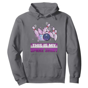 Funny Bowling Lover Hoodie This Is My Spare Shirt Quote TS12 Charcoal Print Your Wear