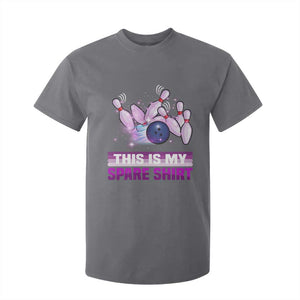 Funny Bowling Lover T Shirt For Kid This Is My Spare Shirt Quote TS12 Charcoal Print Your Wear