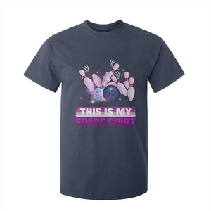 Funny Bowling Lover T Shirt For Kid This Is My Spare Shirt Quote TS12 Navy Print Your Wear