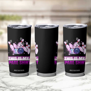 Funny Bowling Lover Tumbler Cup This Is My Spare Shirt Quote TS12 Print Your Wear