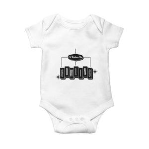 Id Rather Be Bowling Baby Onesie Funny Bowler Gift TS12 White Print Your Wear