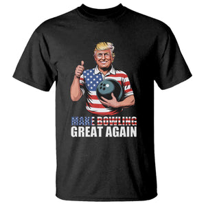 Make Bowling Great Again T Shirt Funny Trump Bowling Gift TS12 Black Print Your Wear