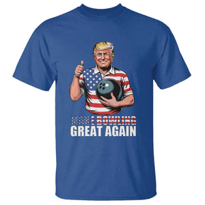 Make Bowling Great Again T Shirt Funny Trump Bowling Gift TS12 Royal Blue Print Your Wear