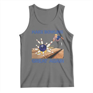 Make Bowling Great Again Tank Top Funny Bowler Gift TS12 Black Heather Print Your Wear