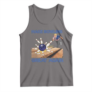 Make Bowling Great Again Tank Top Funny Bowler Gift TS12 Deep Heather Print Your Wear