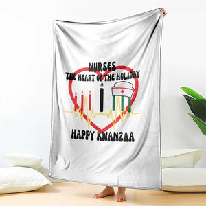 Nurse The Heart Of The Holiday Throw Blanket Happy Kwanzaa Medical Gift TS12 Print Your Wear