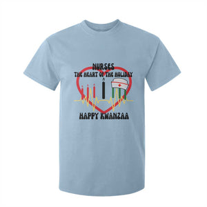 Nurse The Heart Of The Holiday T Shirt For Kid Happy Kwanzaa Medical Gift TS12 Light Blue Print Your Wear