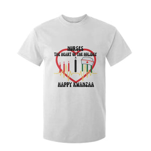 Nurse The Heart Of The Holiday T Shirt For Kid Happy Kwanzaa Medical Gift TS12 White Print Your Wear