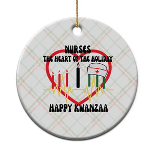 Nurse The Heart Of The Holiday Ceramic Ornament Happy Kwanzaa Medical Gift TS12 1pc Christmas Plaid Print Your Wear