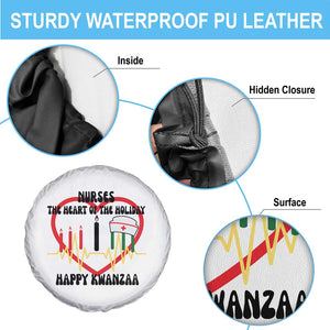 Nurse The Heart Of The Holiday Spare Tire Cover Happy Kwanzaa Medical Gift TS12 Print Your Wear