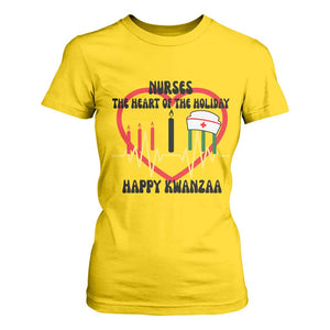 Nurse The Heart Of The Holiday T Shirt For Women Happy Kwanzaa Medical Gift TS12 Daisy Print Your Wear
