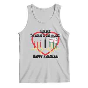 Nurse The Heart Of The Holiday Tank Top Happy Kwanzaa Medical Gift TS12 Ash Print Your Wear