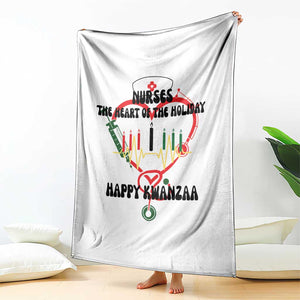 Nurses The Heart Of The Holiday Throw Blanket Kwanzaa Celebration Gift TS12 Print Your Wear