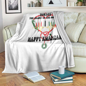 Nurses The Heart Of The Holiday Throw Blanket Kwanzaa Celebration Gift TS12 Print Your Wear