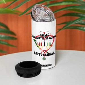 Nurses The Heart Of The Holiday 4 in 1 Can Cooler Tumbler Kwanzaa Celebration Gift TS12 Print Your Wear