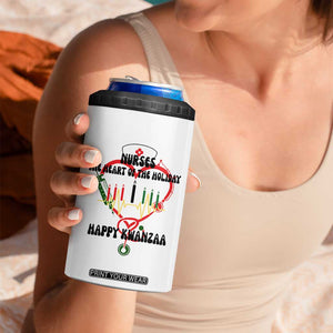 Nurses The Heart Of The Holiday 4 in 1 Can Cooler Tumbler Kwanzaa Celebration Gift TS12 Print Your Wear