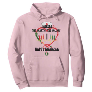 Nurses The Heart Of The Holiday Hoodie Kwanzaa Celebration Gift TS12 Light Pink Print Your Wear
