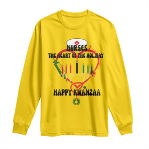 Nurses The Heart Of The Holiday Long Sleeve Shirt Kwanzaa Celebration Gift TS12 Daisy Print Your Wear