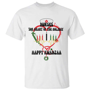 Nurses The Heart Of The Holiday T Shirt Kwanzaa Celebration Gift TS12 White Print Your Wear