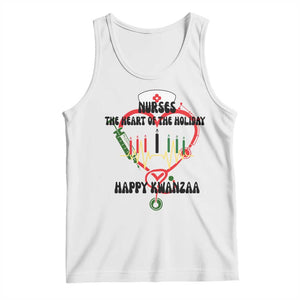 Nurses The Heart Of The Holiday Tank Top Kwanzaa Celebration Gift TS12 White Print Your Wear