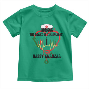 Nurses The Heart Of The Holiday Toddler T Shirt Kwanzaa Celebration Gift TS12 Irish Green Print Your Wear