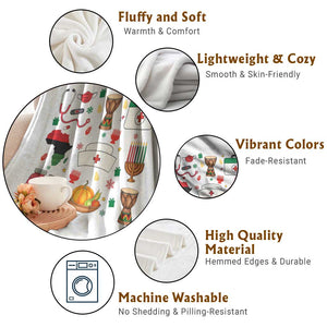 Happy Kwanzaa Nurse Pride Throw Blanket African Culture Holiday Gift - Print Your Wear