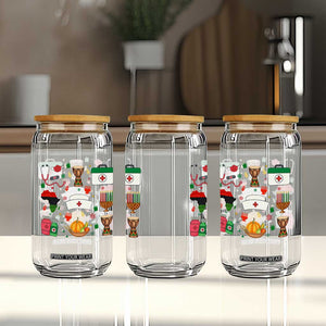 Happy Kwanzaa Nurse Pride Glass Can African Culture Holiday Gift - Print Your Wear