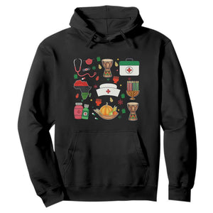 Happy Kwanzaa Nurse Pride Hoodie African Culture Holiday Gift TS12 Black Print Your Wear