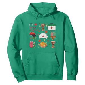 Happy Kwanzaa Nurse Pride Hoodie African Culture Holiday Gift TS12 Irish Green Print Your Wear
