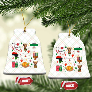 Happy Kwanzaa Nurse Pride Ceramic Ornament African Culture Holiday Gift - Print Your Wear