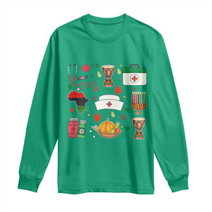 Happy Kwanzaa Nurse Pride Long Sleeve Shirt African Culture Holiday Gift TS12 Irish Green Print Your Wear