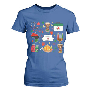 Happy Kwanzaa Nurse Pride T Shirt For Women African Culture Holiday Gift TS12 Royal Blue Print Your Wear