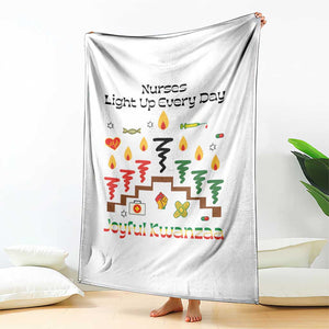 Joyful Kwanzaa Nurse Gift Throw Blanket Light Up Everyday TS12 Print Your Wear