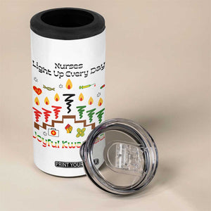 Joyful Kwanzaa Nurse Gift 4 in 1 Can Cooler Tumbler Light Up Everyday TS12 Print Your Wear