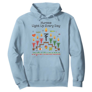 Joyful Kwanzaa Nurse Gift Hoodie Light Up Everyday TS12 Light Blue Print Your Wear