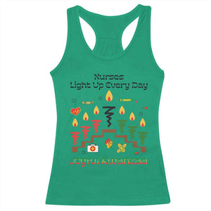 Joyful Kwanzaa Nurse Gift Racerback Tank Top Light Up Everyday TS12 Irish Green Print Your Wear