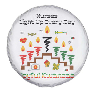 Joyful Kwanzaa Nurse Gift Spare Tire Cover Light Up Everyday - Print Your Wear