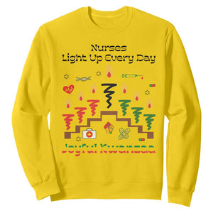 Joyful Kwanzaa Nurse Gift Sweatshirt Light Up Everyday TS12 Daisy Print Your Wear