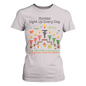 Joyful Kwanzaa Nurse Gift T Shirt For Women Light Up Everyday TS12 Ice Gray Print Your Wear